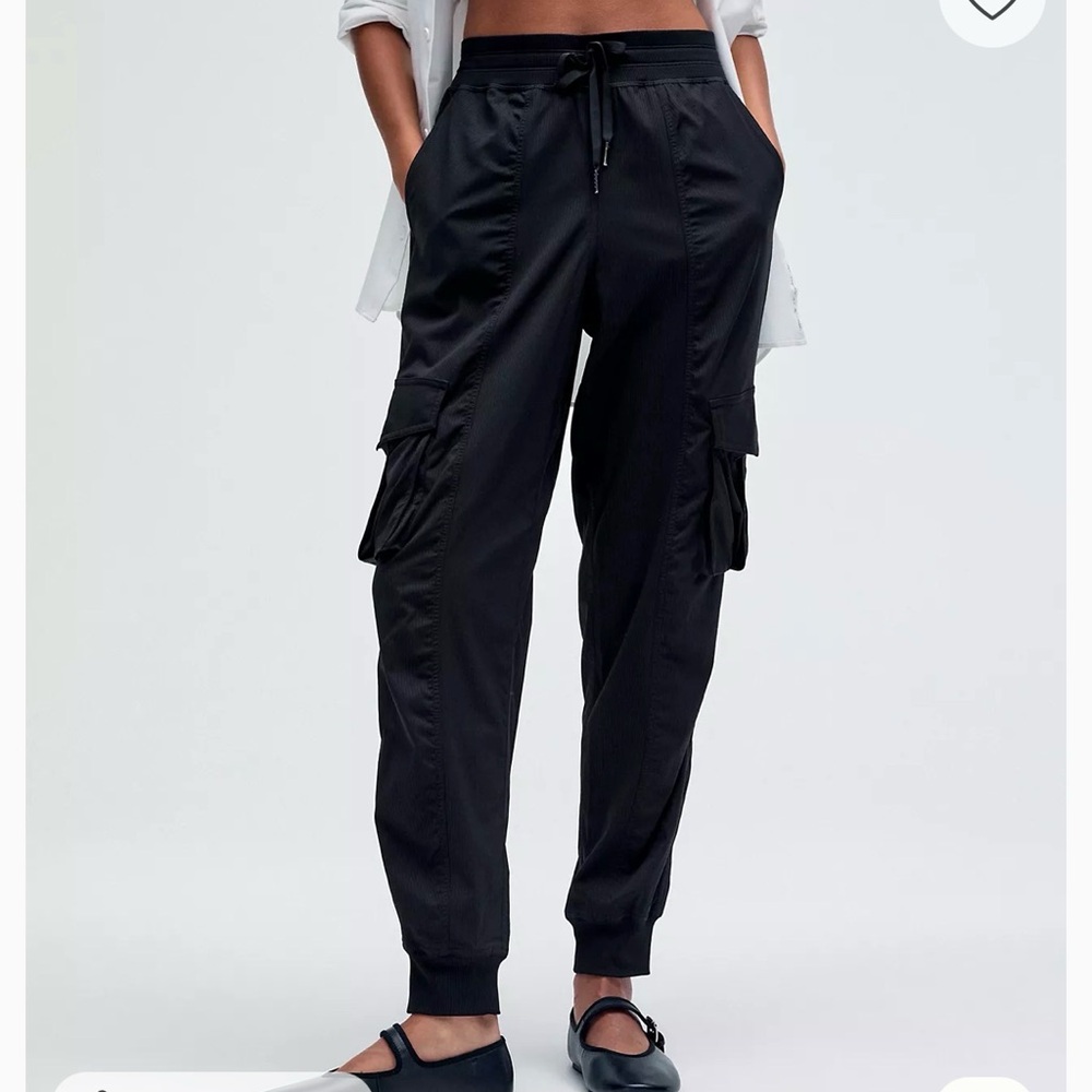 Lululemon Black Cargo Jogger Pants